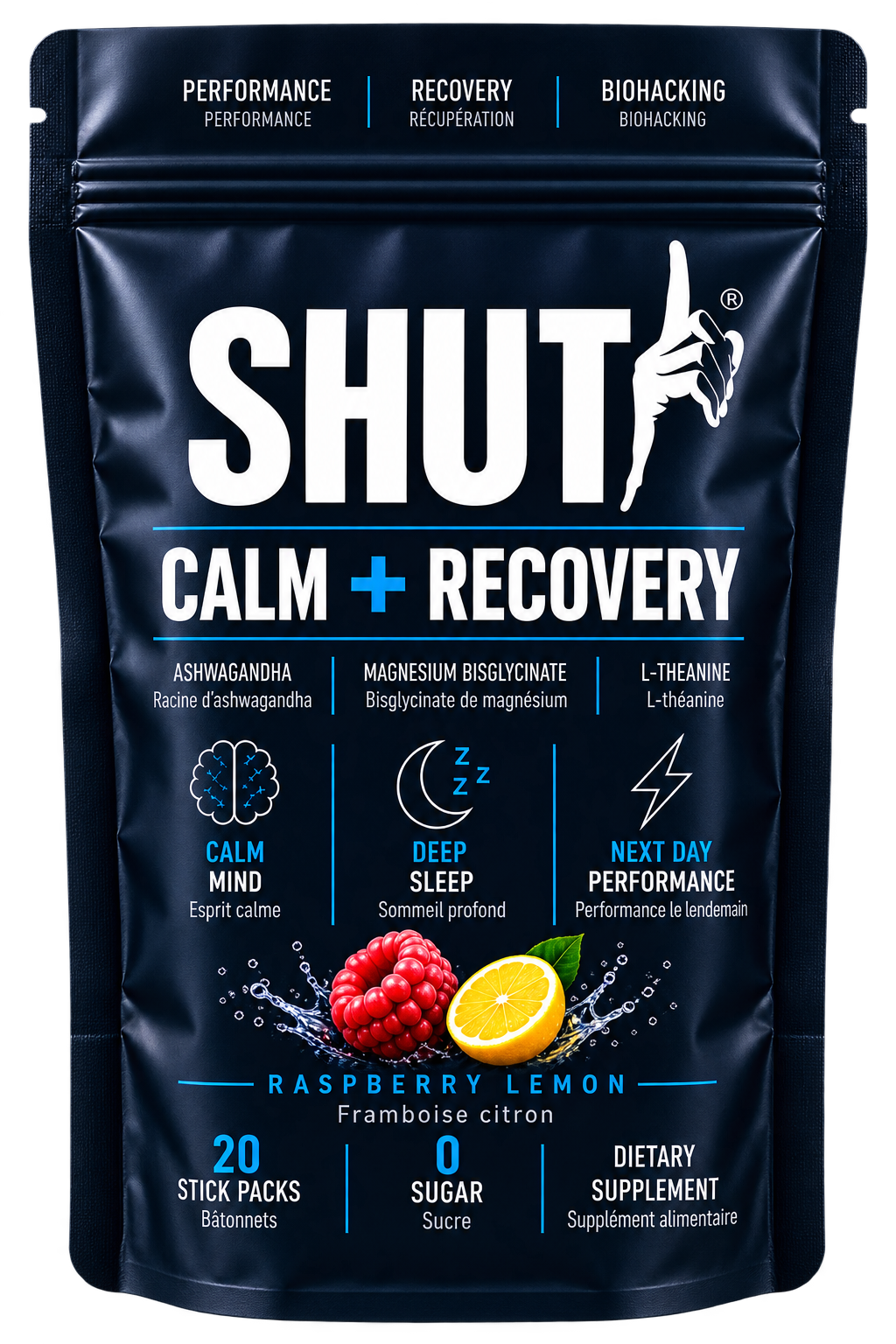 SHUT — Calm + Recovery, Framboise Citron