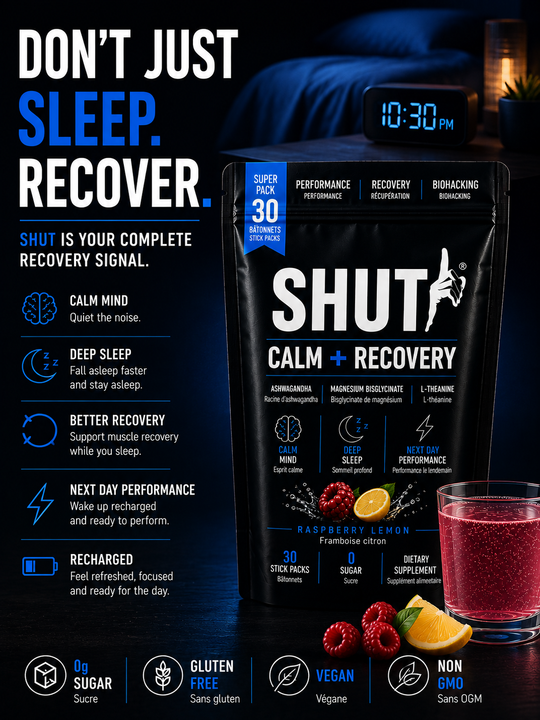 Créative statique — Don't just sleep, recover