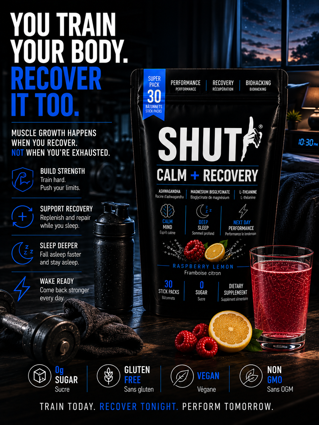 Créative statique — You train your body, recover it too